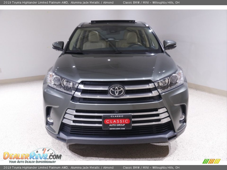 2019 Toyota Highlander Limited Platinum AWD Alumina Jade Metallic / Almond Photo #2