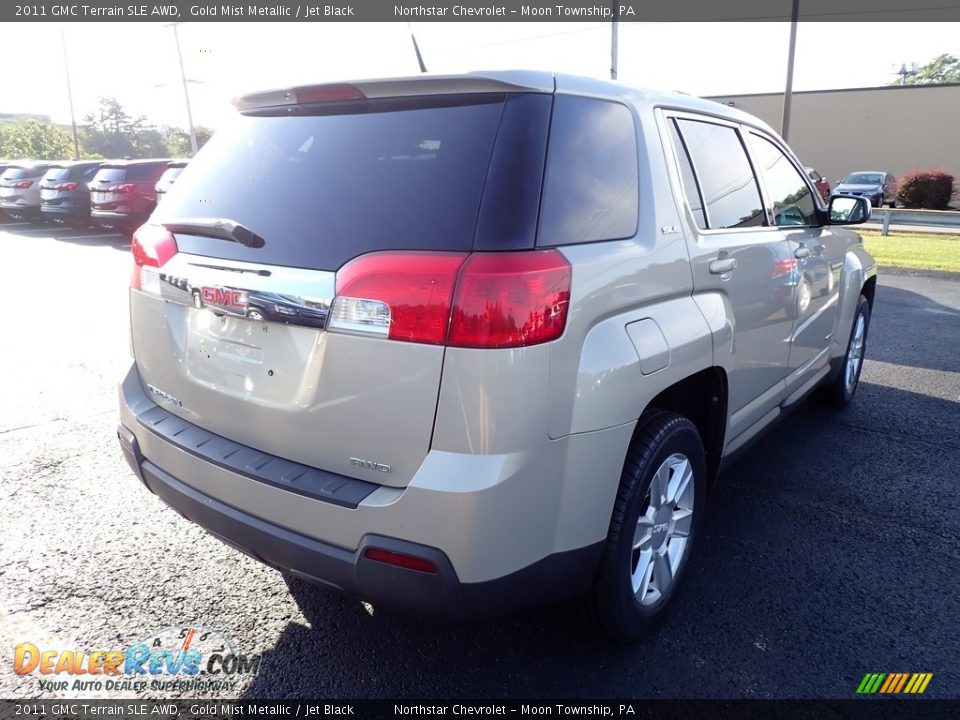 2011 GMC Terrain SLE AWD Gold Mist Metallic / Jet Black Photo #4