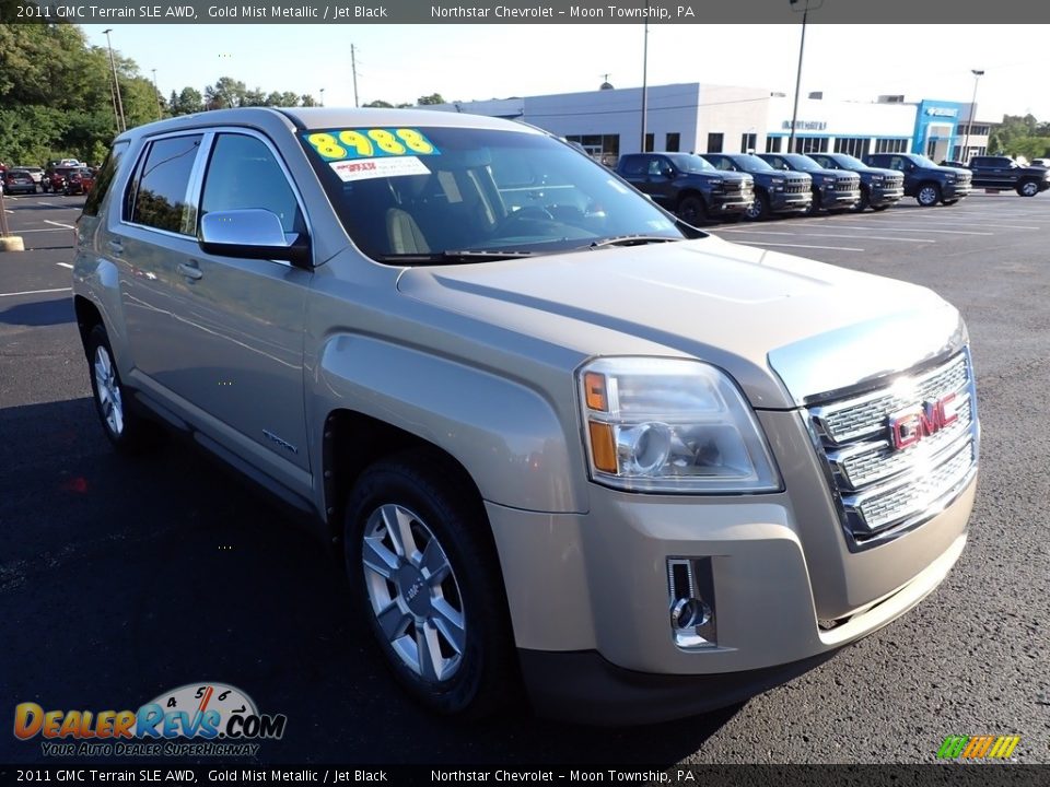 2011 GMC Terrain SLE AWD Gold Mist Metallic / Jet Black Photo #5