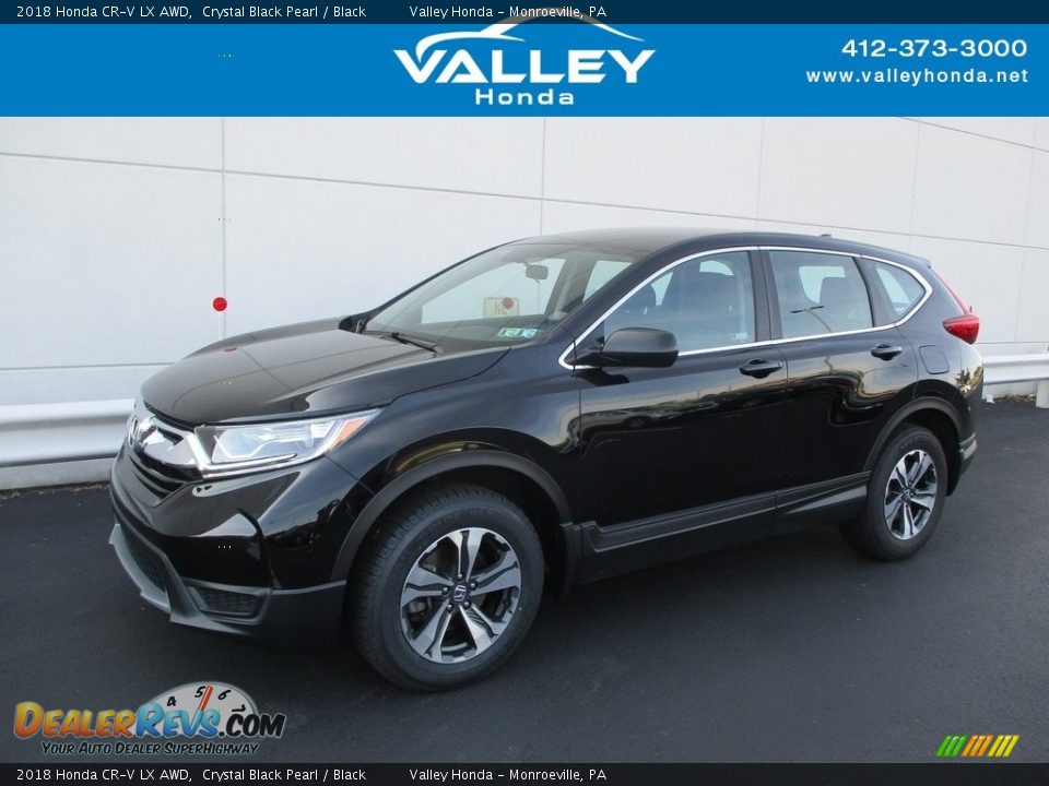 2018 Honda CR-V LX AWD Crystal Black Pearl / Black Photo #1