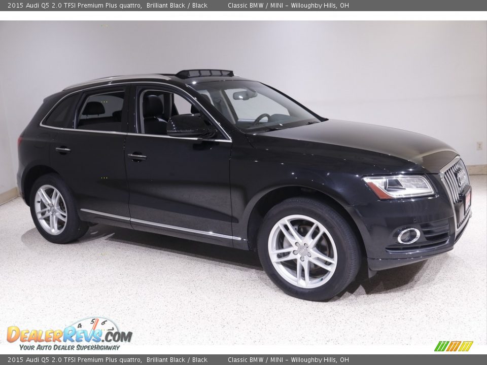 2015 Audi Q5 2.0 TFSI Premium Plus quattro Brilliant Black / Black Photo #1