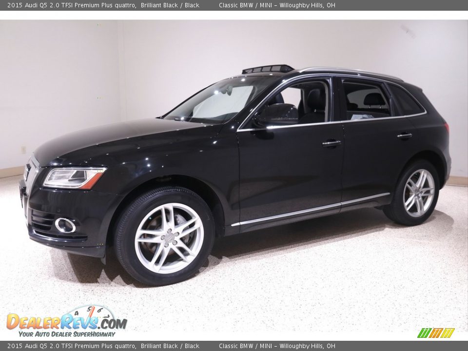 2015 Audi Q5 2.0 TFSI Premium Plus quattro Brilliant Black / Black Photo #3