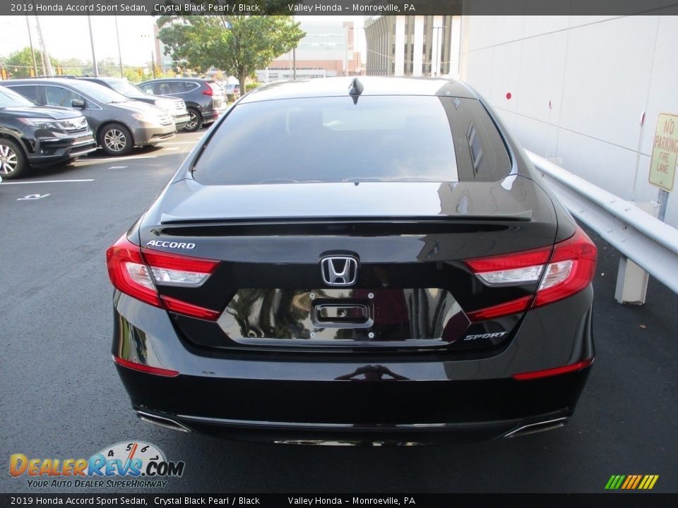 2019 Honda Accord Sport Sedan Crystal Black Pearl / Black Photo #4