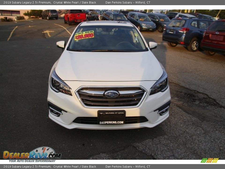 2019 Subaru Legacy 2.5i Premium Crystal White Pearl / Slate Black Photo #2