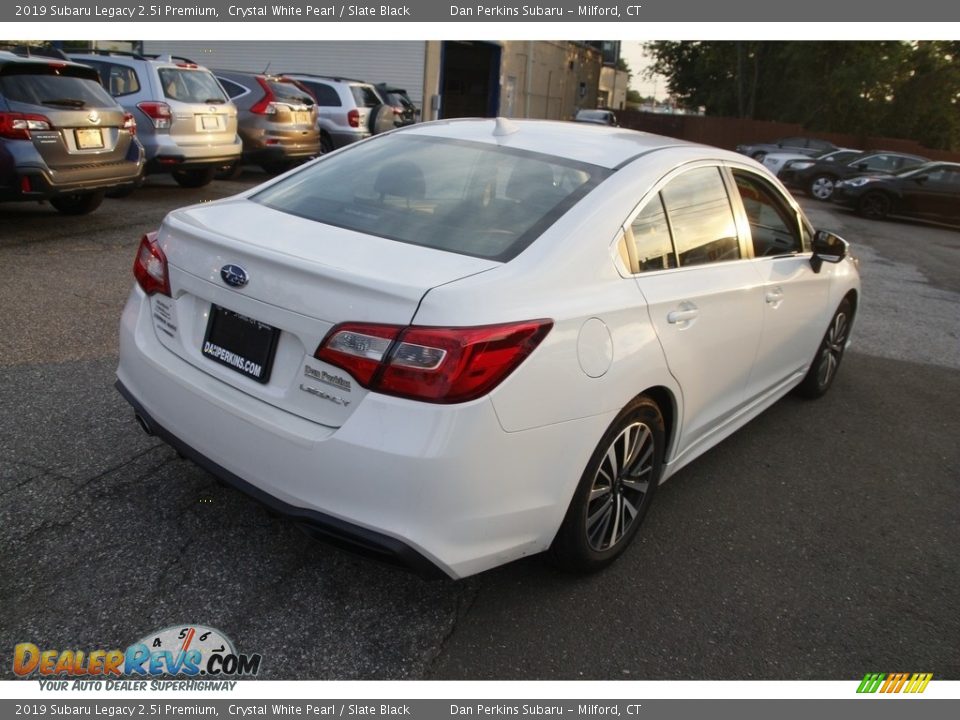 2019 Subaru Legacy 2.5i Premium Crystal White Pearl / Slate Black Photo #5