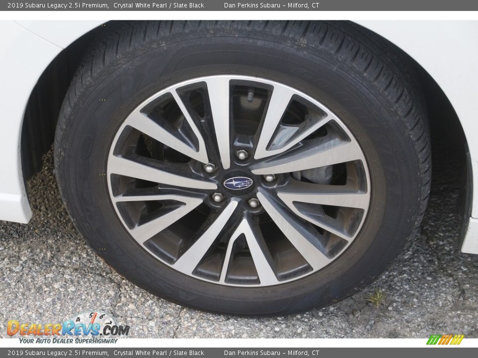 2019 Subaru Legacy 2.5i Premium Crystal White Pearl / Slate Black Photo #23