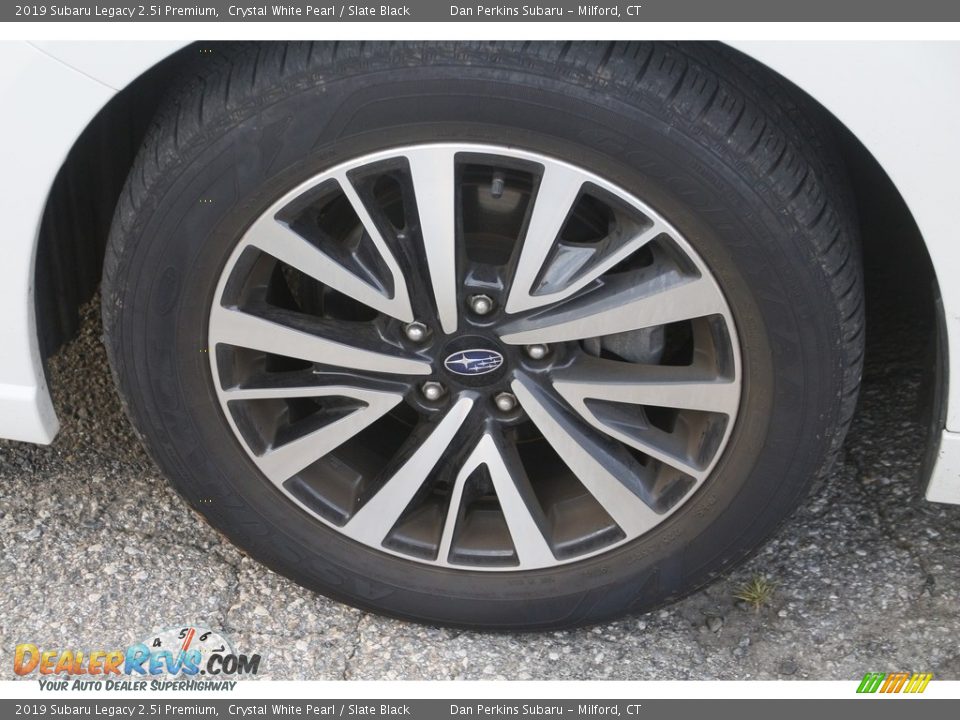 2019 Subaru Legacy 2.5i Premium Crystal White Pearl / Slate Black Photo #24