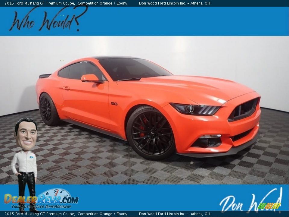 2015 Ford Mustang GT Premium Coupe Competition Orange / Ebony Photo #1