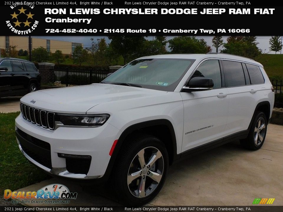2021 Jeep Grand Cherokee L Limited 4x4 Bright White / Black Photo #1
