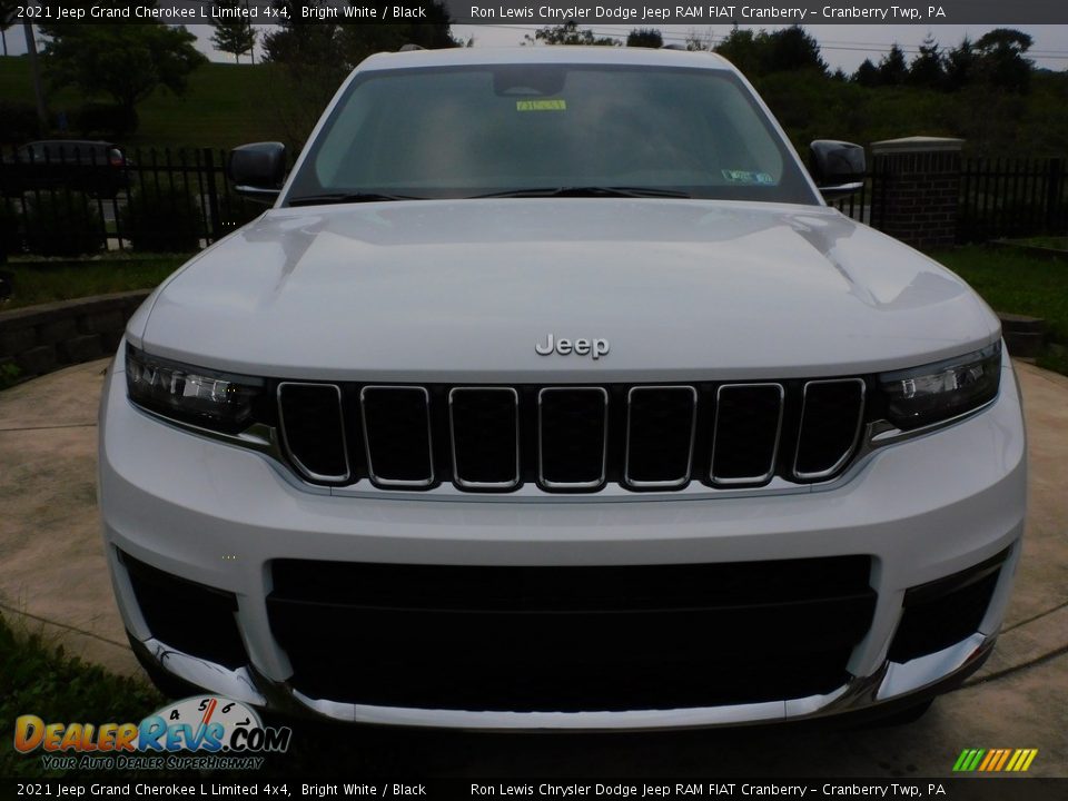 2021 Jeep Grand Cherokee L Limited 4x4 Bright White / Black Photo #2
