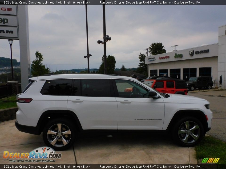 2021 Jeep Grand Cherokee L Limited 4x4 Bright White / Black Photo #4