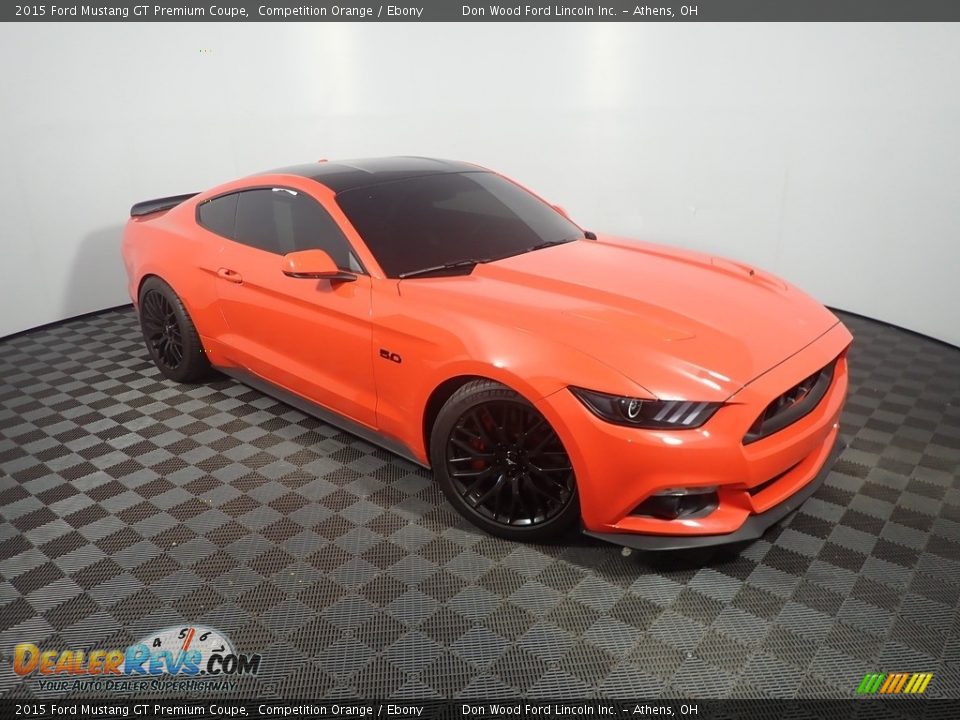 2015 Ford Mustang GT Premium Coupe Competition Orange / Ebony Photo #4