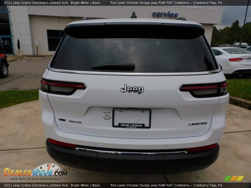 2021 Jeep Grand Cherokee L Limited 4x4 Bright White / Black Photo #6