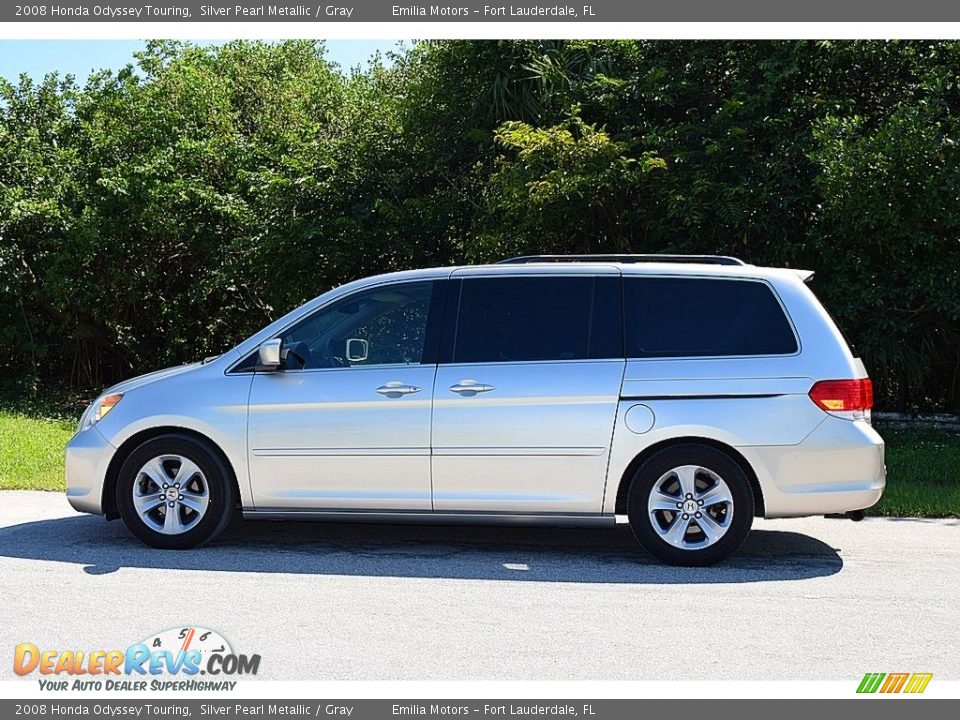 2008 Honda Odyssey Touring Silver Pearl Metallic / Gray Photo #7