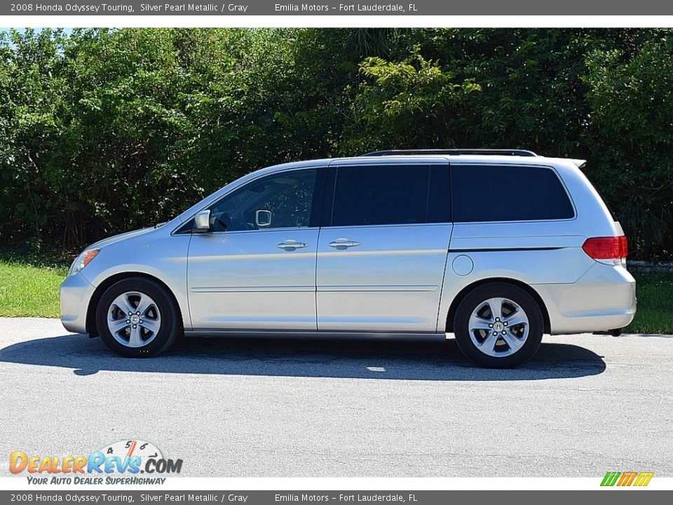 2008 Honda Odyssey Touring Silver Pearl Metallic / Gray Photo #8