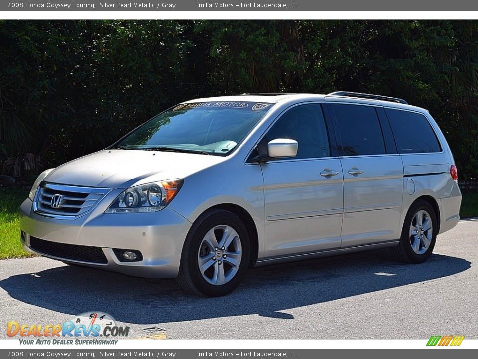 2008 Honda Odyssey Touring Silver Pearl Metallic / Gray Photo #9