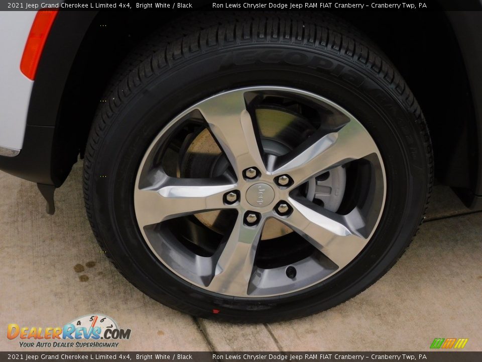 2021 Jeep Grand Cherokee L Limited 4x4 Bright White / Black Photo #10