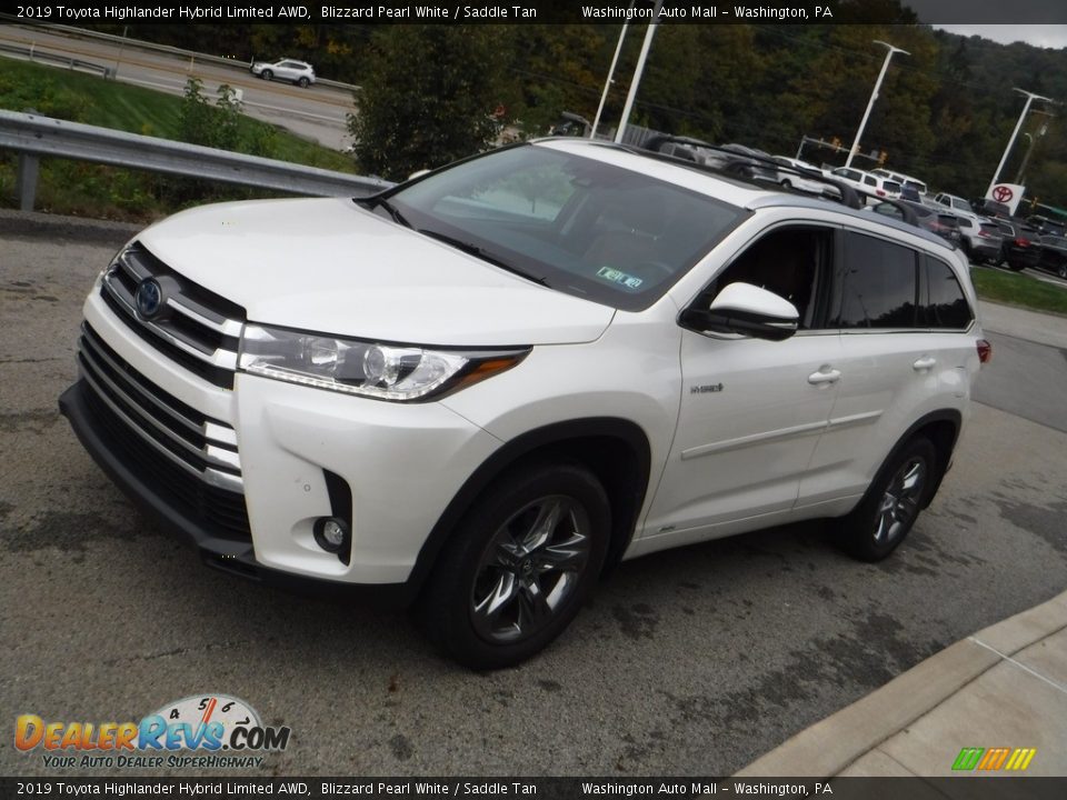 Blizzard Pearl White 2019 Toyota Highlander Hybrid Limited AWD Photo #10