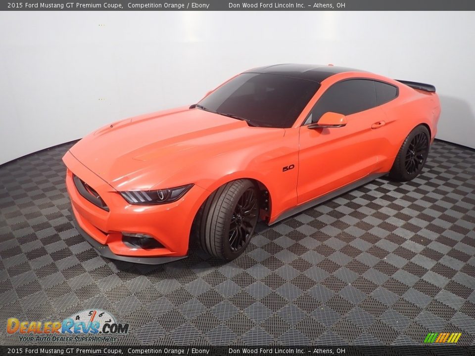2015 Ford Mustang GT Premium Coupe Competition Orange / Ebony Photo #10