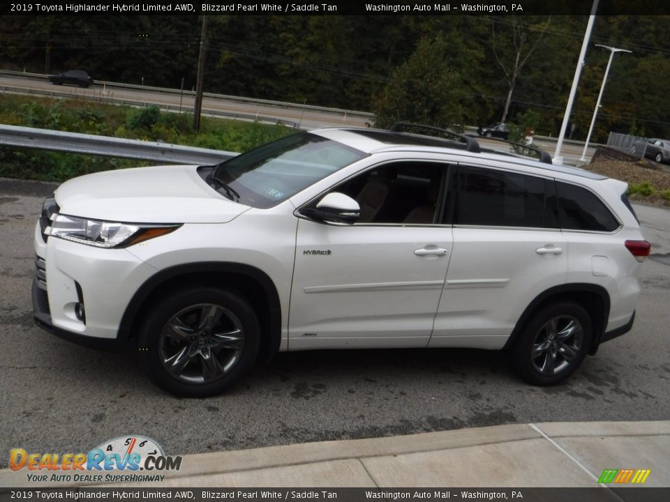 2019 Toyota Highlander Hybrid Limited AWD Blizzard Pearl White / Saddle Tan Photo #11