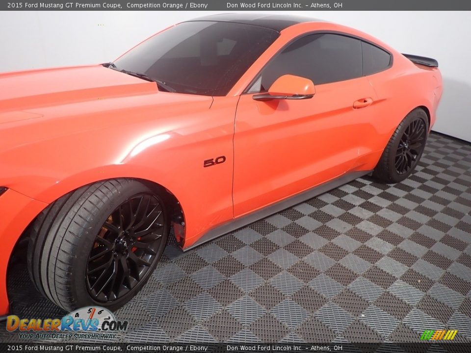 2015 Ford Mustang GT Premium Coupe Competition Orange / Ebony Photo #11