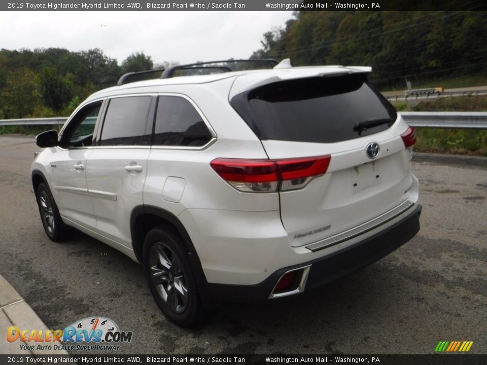 2019 Toyota Highlander Hybrid Limited AWD Blizzard Pearl White / Saddle Tan Photo #12