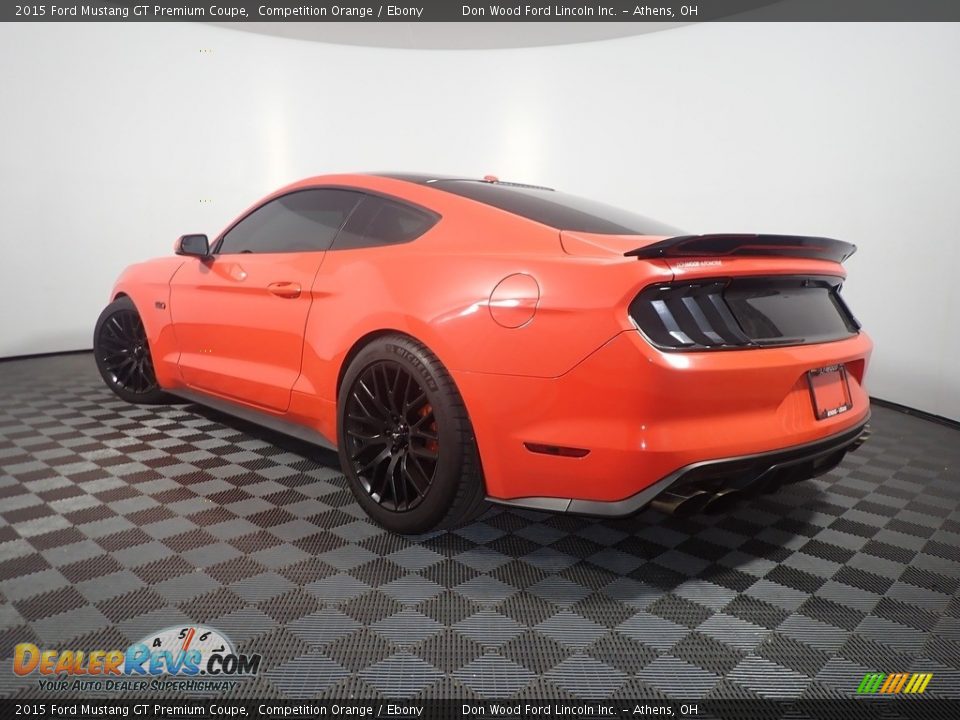 2015 Ford Mustang GT Premium Coupe Competition Orange / Ebony Photo #12