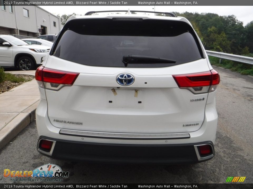 2019 Toyota Highlander Hybrid Limited AWD Blizzard Pearl White / Saddle Tan Photo #13