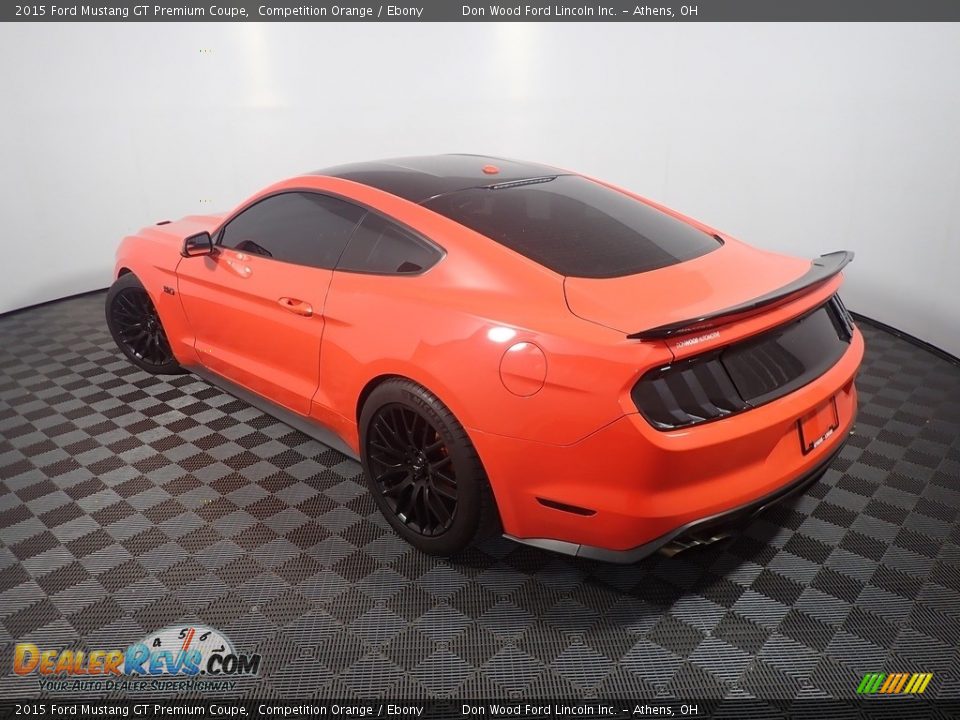 2015 Ford Mustang GT Premium Coupe Competition Orange / Ebony Photo #13