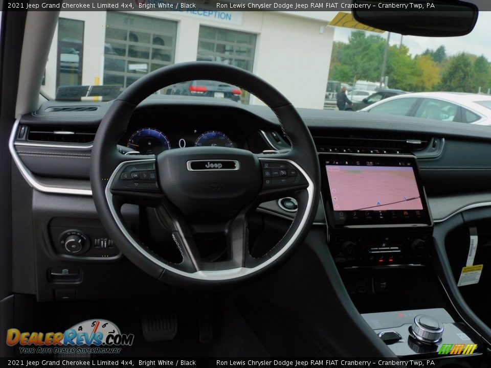 2021 Jeep Grand Cherokee L Limited 4x4 Bright White / Black Photo #14