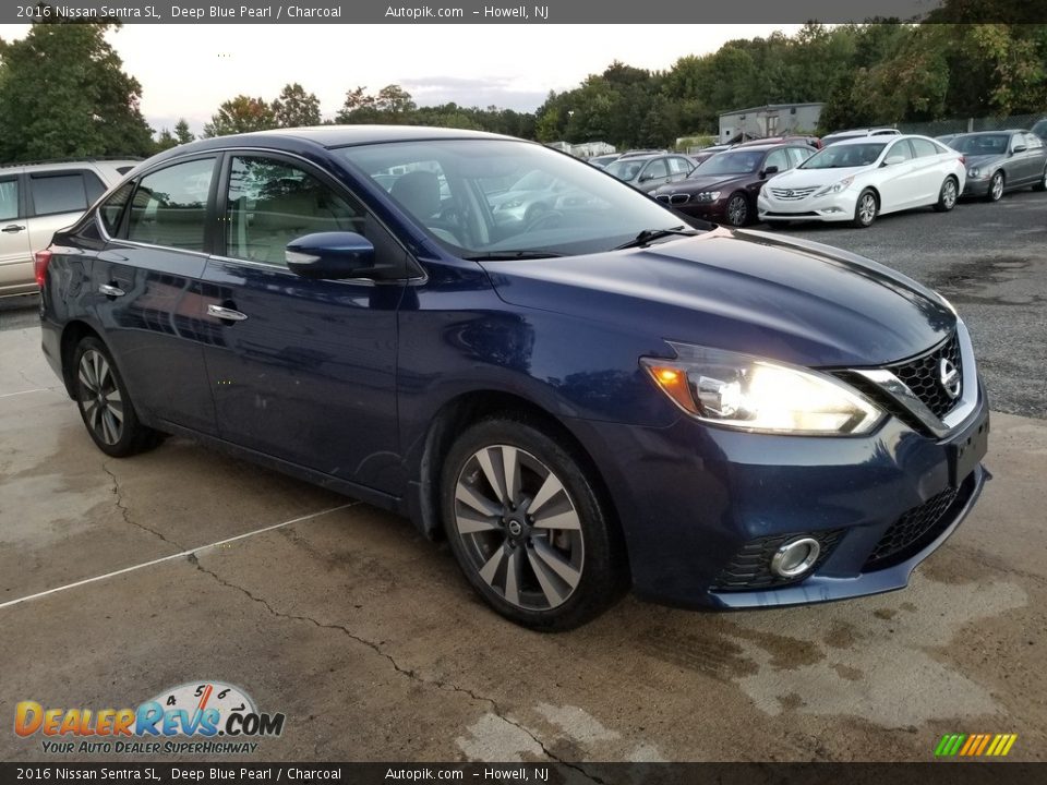 2016 Nissan Sentra SL Deep Blue Pearl / Charcoal Photo #2