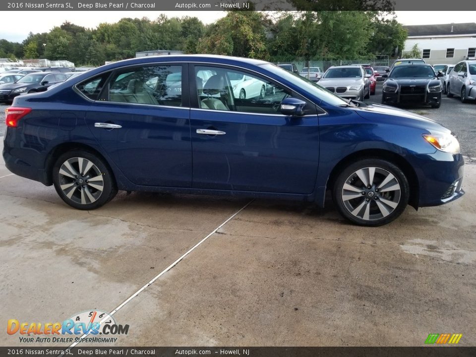 2016 Nissan Sentra SL Deep Blue Pearl / Charcoal Photo #3