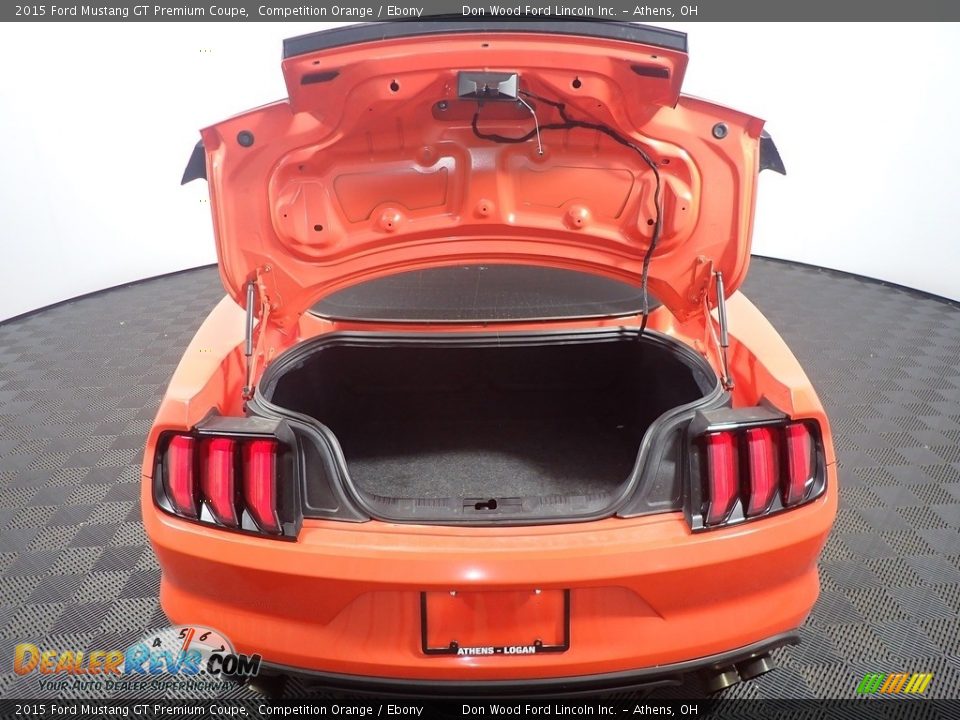2015 Ford Mustang GT Premium Coupe Competition Orange / Ebony Photo #15