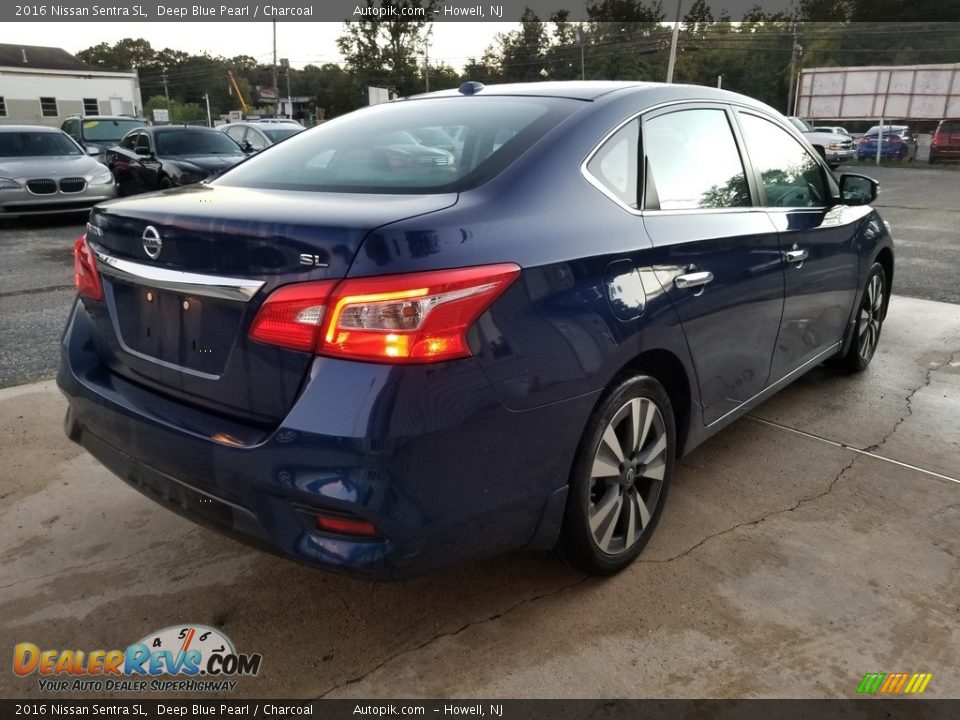 2016 Nissan Sentra SL Deep Blue Pearl / Charcoal Photo #4