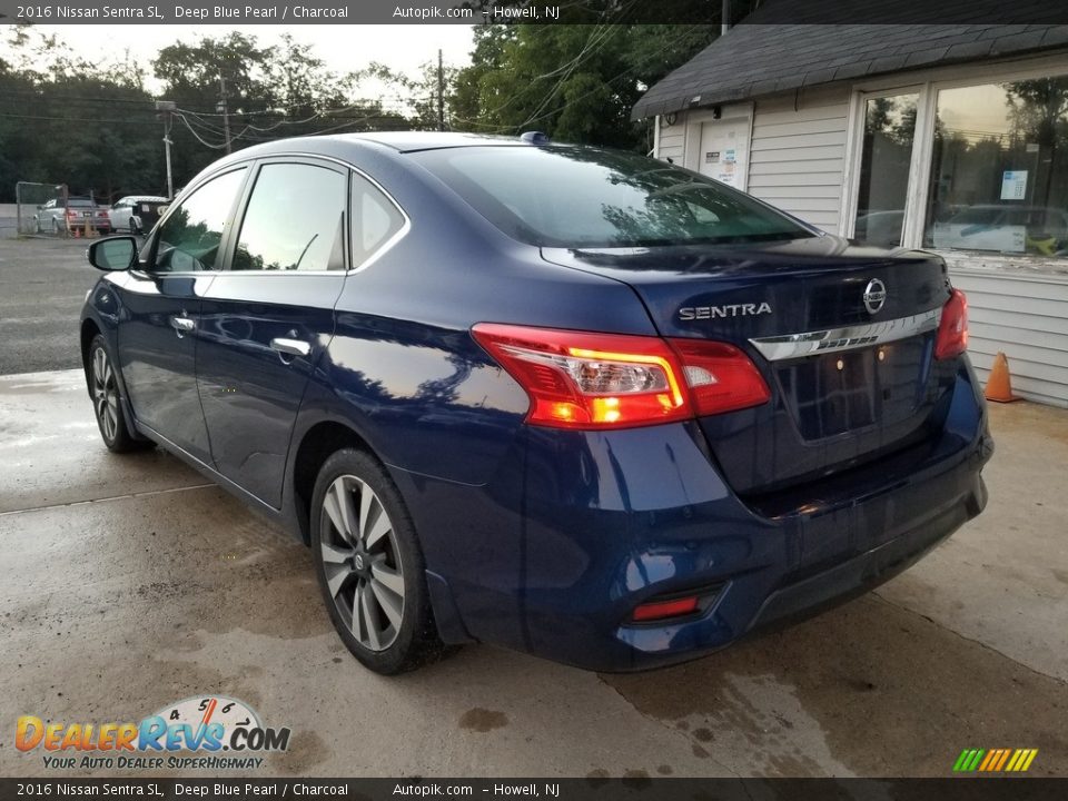 2016 Nissan Sentra SL Deep Blue Pearl / Charcoal Photo #5