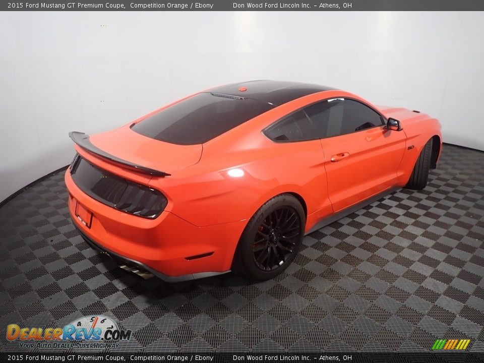 2015 Ford Mustang GT Premium Coupe Competition Orange / Ebony Photo #18