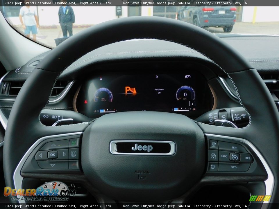 2021 Jeep Grand Cherokee L Limited 4x4 Bright White / Black Photo #20