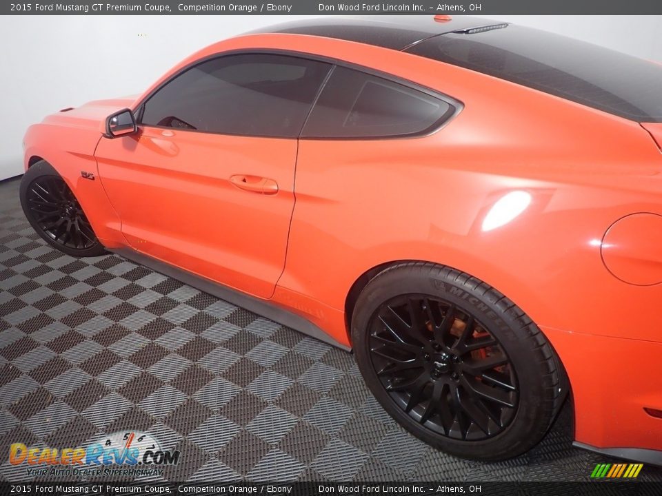 2015 Ford Mustang GT Premium Coupe Competition Orange / Ebony Photo #19