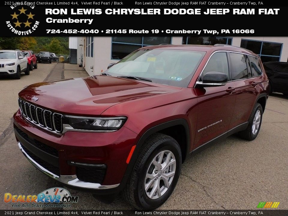 2021 Jeep Grand Cherokee L Limited 4x4 Velvet Red Pearl / Black Photo #1