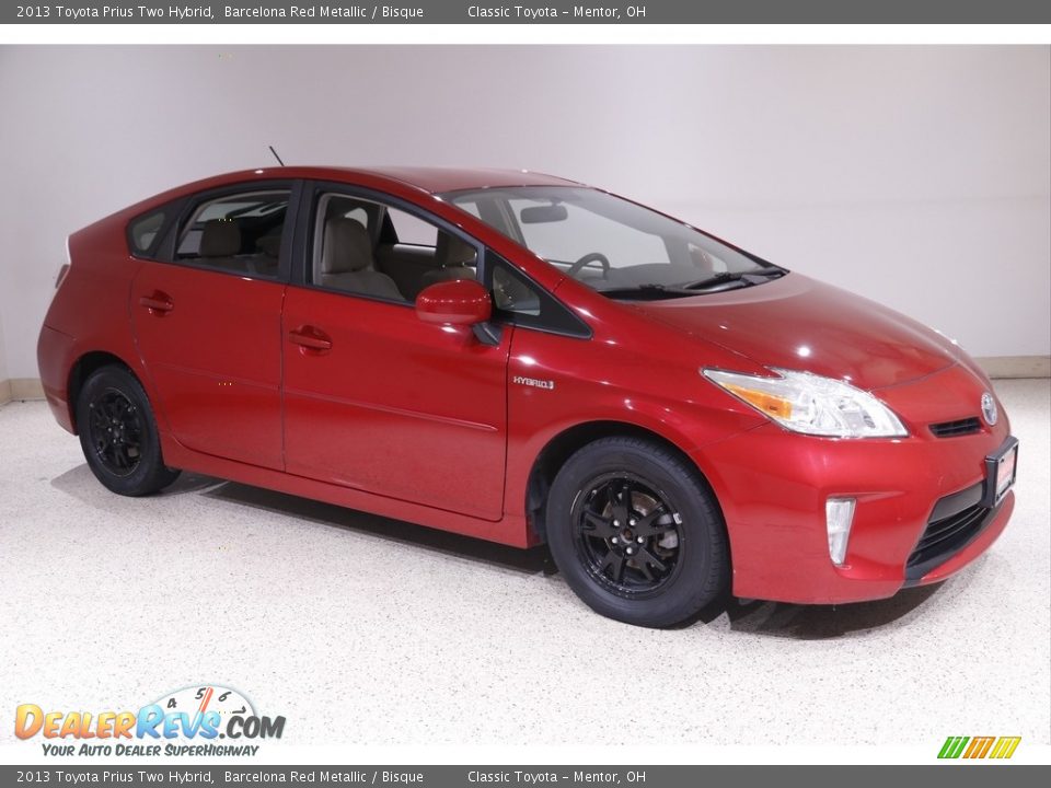 2013 Toyota Prius Two Hybrid Barcelona Red Metallic / Bisque Photo #1