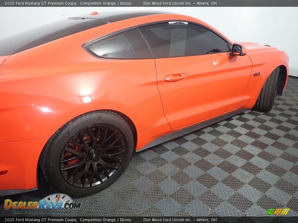 2015 Ford Mustang GT Premium Coupe Competition Orange / Ebony Photo #20