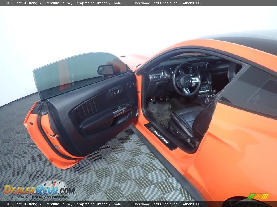 2015 Ford Mustang GT Premium Coupe Competition Orange / Ebony Photo #21