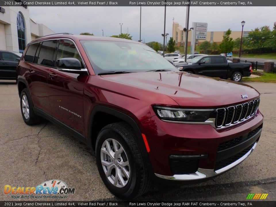 2021 Jeep Grand Cherokee L Limited 4x4 Velvet Red Pearl / Black Photo #3