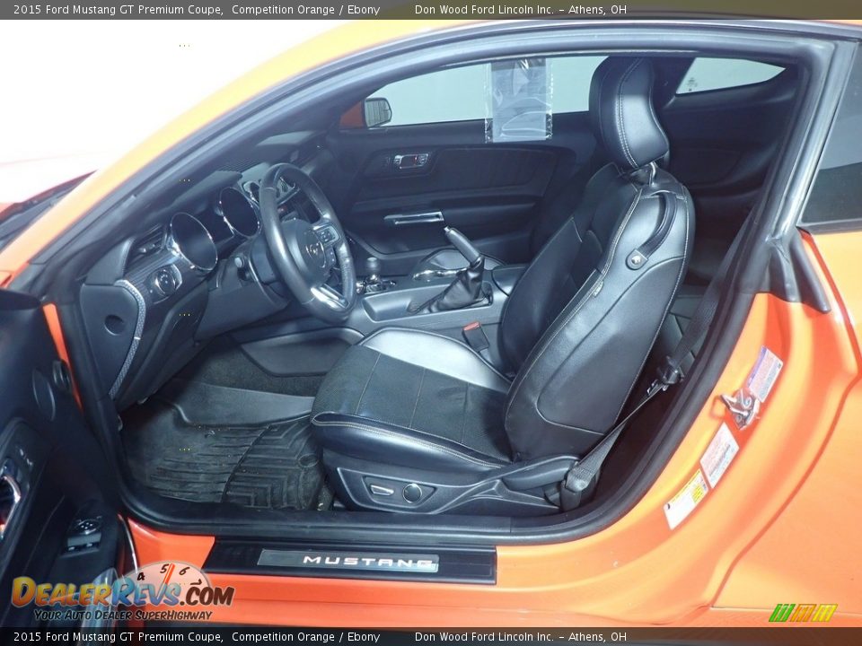 2015 Ford Mustang GT Premium Coupe Competition Orange / Ebony Photo #22