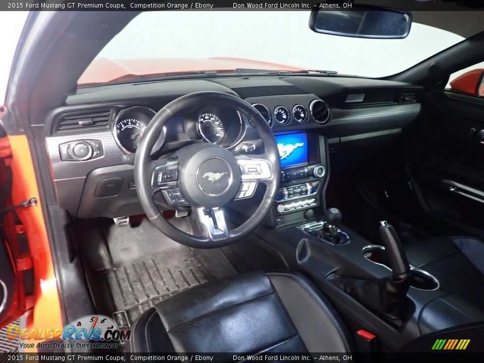 2015 Ford Mustang GT Premium Coupe Competition Orange / Ebony Photo #24