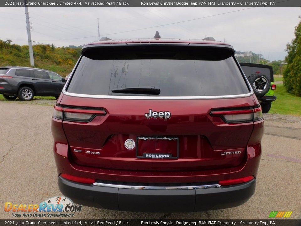 2021 Jeep Grand Cherokee L Limited 4x4 Velvet Red Pearl / Black Photo #6