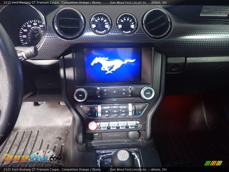2015 Ford Mustang GT Premium Coupe Competition Orange / Ebony Photo #25