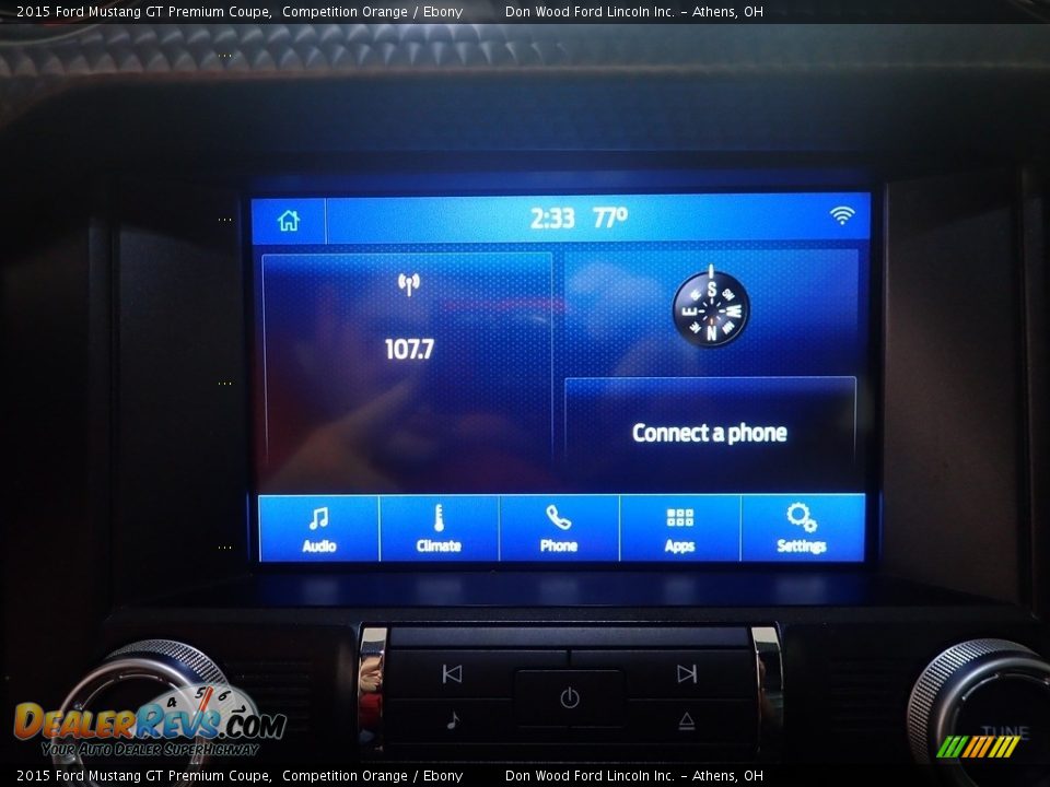 2015 Ford Mustang GT Premium Coupe Competition Orange / Ebony Photo #26