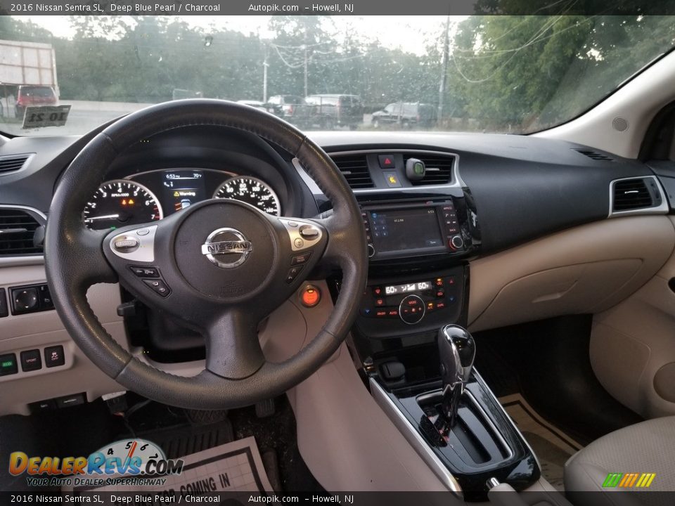 2016 Nissan Sentra SL Deep Blue Pearl / Charcoal Photo #15