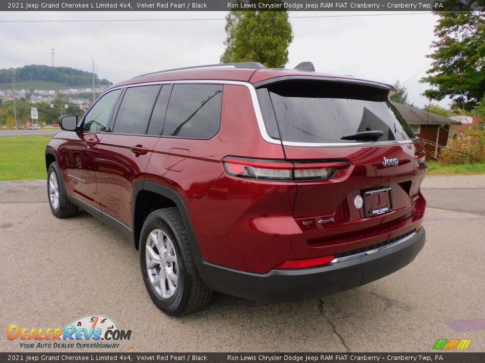 2021 Jeep Grand Cherokee L Limited 4x4 Velvet Red Pearl / Black Photo #8